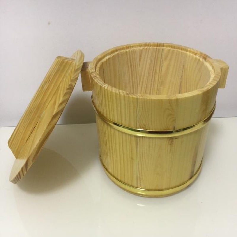 送料無料木樽ご飯樽レストランホテル風味GU樽ご飯樽小ご飯樽寿司樽蓋ご飯断熱樽|undefined