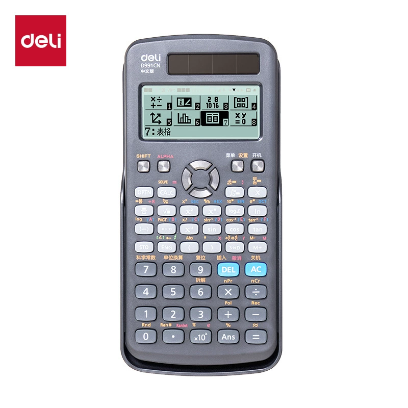 Научно-калькулятор Deli D82MS/D82TM для студентов, функциональный компьютер для экзаменов, D991CN