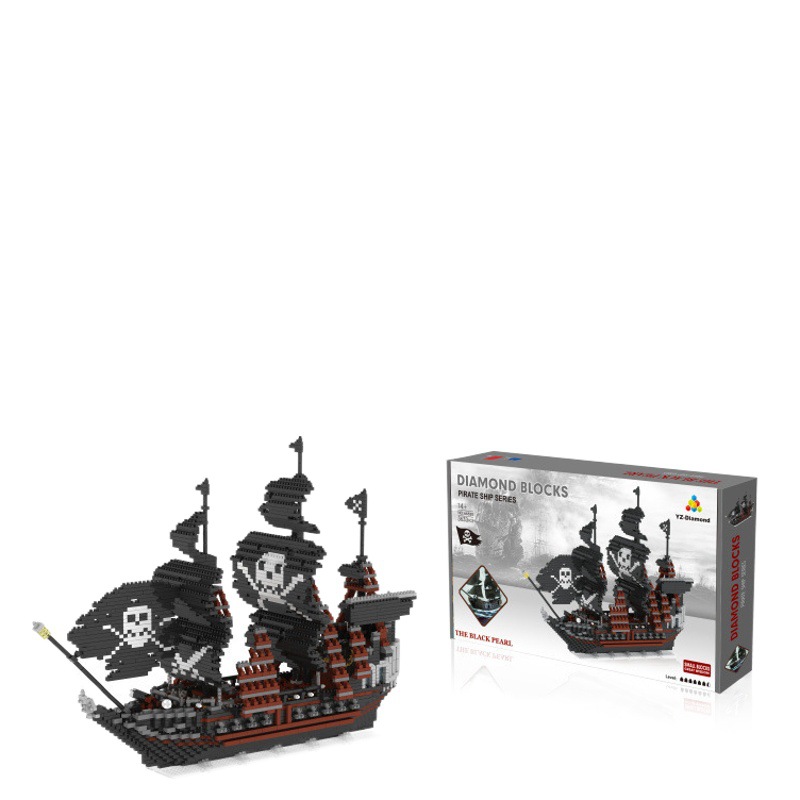 YZ pequeñas partículas ensambladas bloques de construcción Barco Pirata Titanic Liaoning 66501-66520 modelo