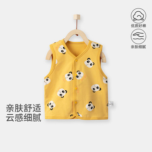Baby Clothes Spring and Autum Baby Vest Pure Cotton Male and Female Baby Sleeveless Vest Autum Single Top Baby Vest