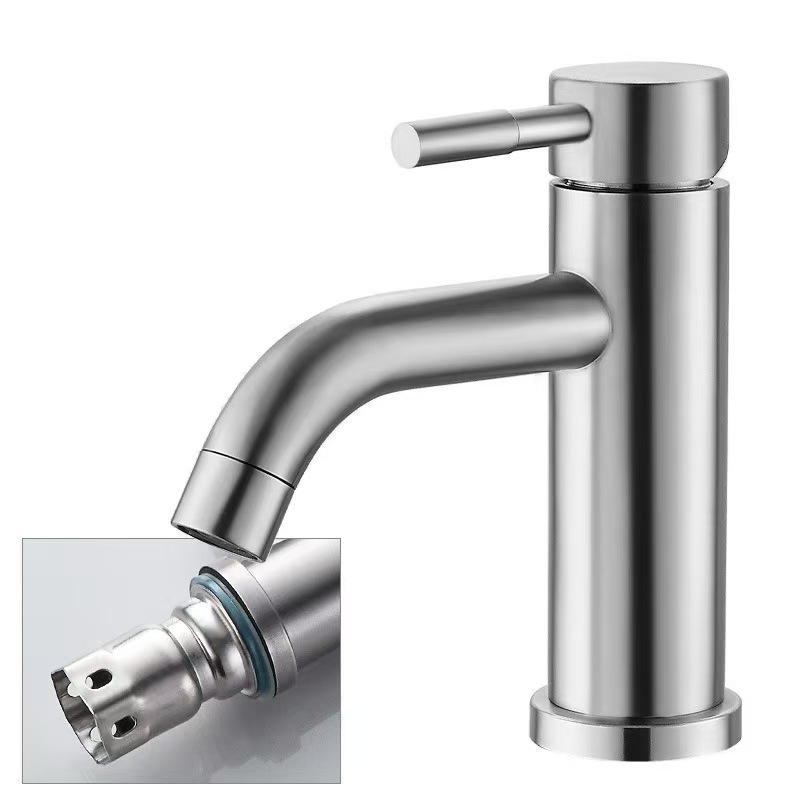 ステンレス鋼 l ホットとコールド単穴洗面器つや消し蛇口メーカー直販浴室洗面台洗面蛇口|undefined
