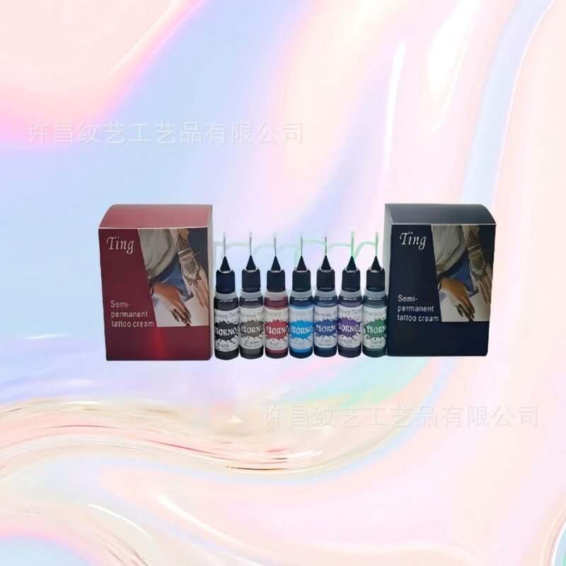 Temporary Tattoo Ink New Style Hand-Painted Juice Paste Anti-Sweat Tattoo Paste Template Flower Arm Tattoo Sticker Washable