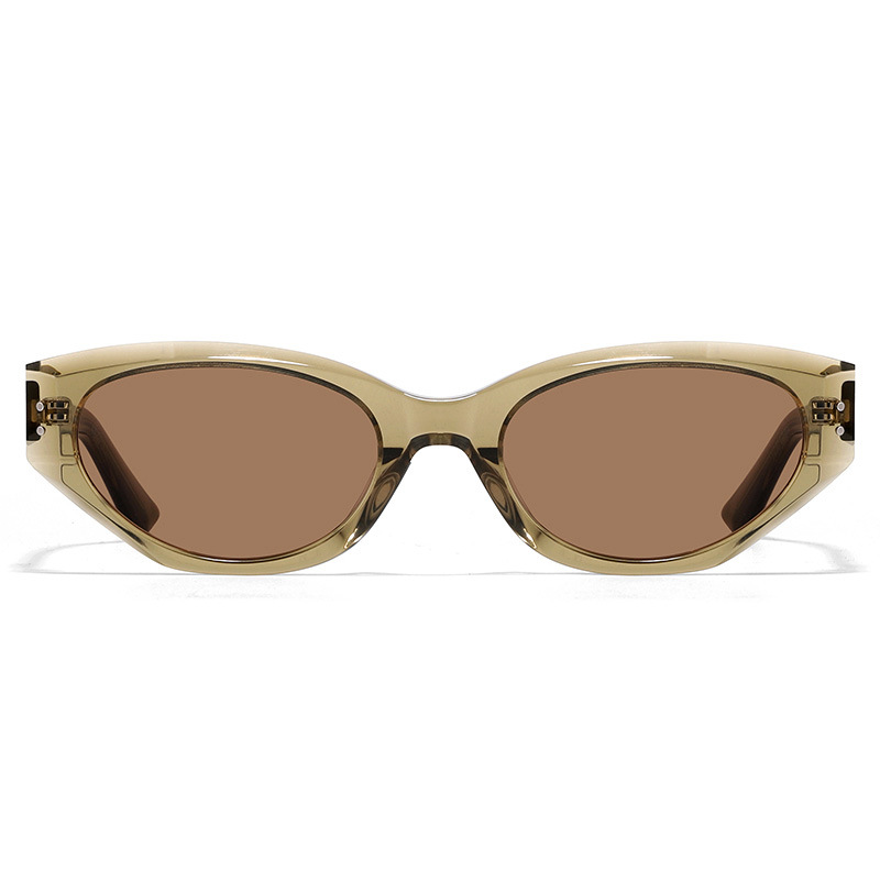 New GM Sunglasses for Women High-End Cat-Eye Retro Fashion Trendy Acetate Nylon UV Protection Sunglasses for Men and Women Driving - Thumbnail 7