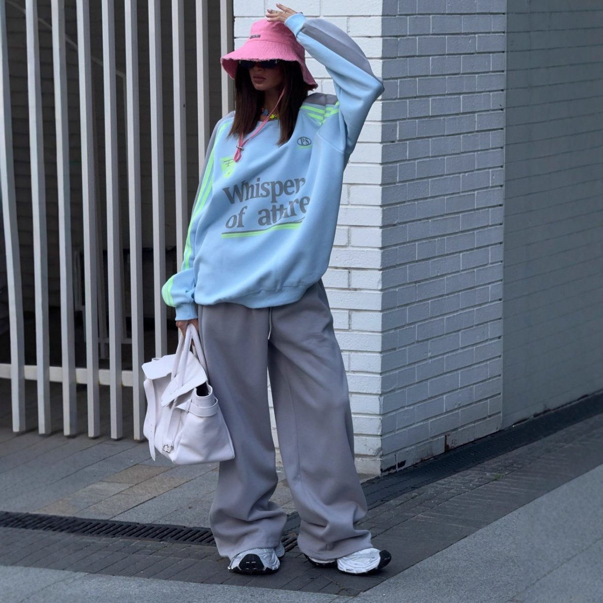 Cross-border European And American 2025 Autumn New Women's Outfit Set: High-end Fall/Winter Sweatshirt With Color-Block_ecoleips.com