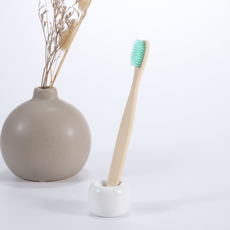 Cepillo de dientes de bambú adulto cepillo desnudo al por mayor cadena hotel lavado pelo suave cepillo de dientes desechable