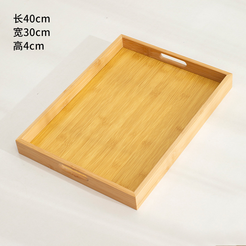 고급 손잡이-40*30*4-대나무 트레이