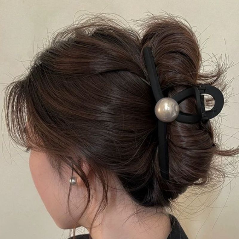 south korea dongdaemun grip 2025 new hairpin women‘s updo hair clip high sense shark clip hair accessory clips headdress