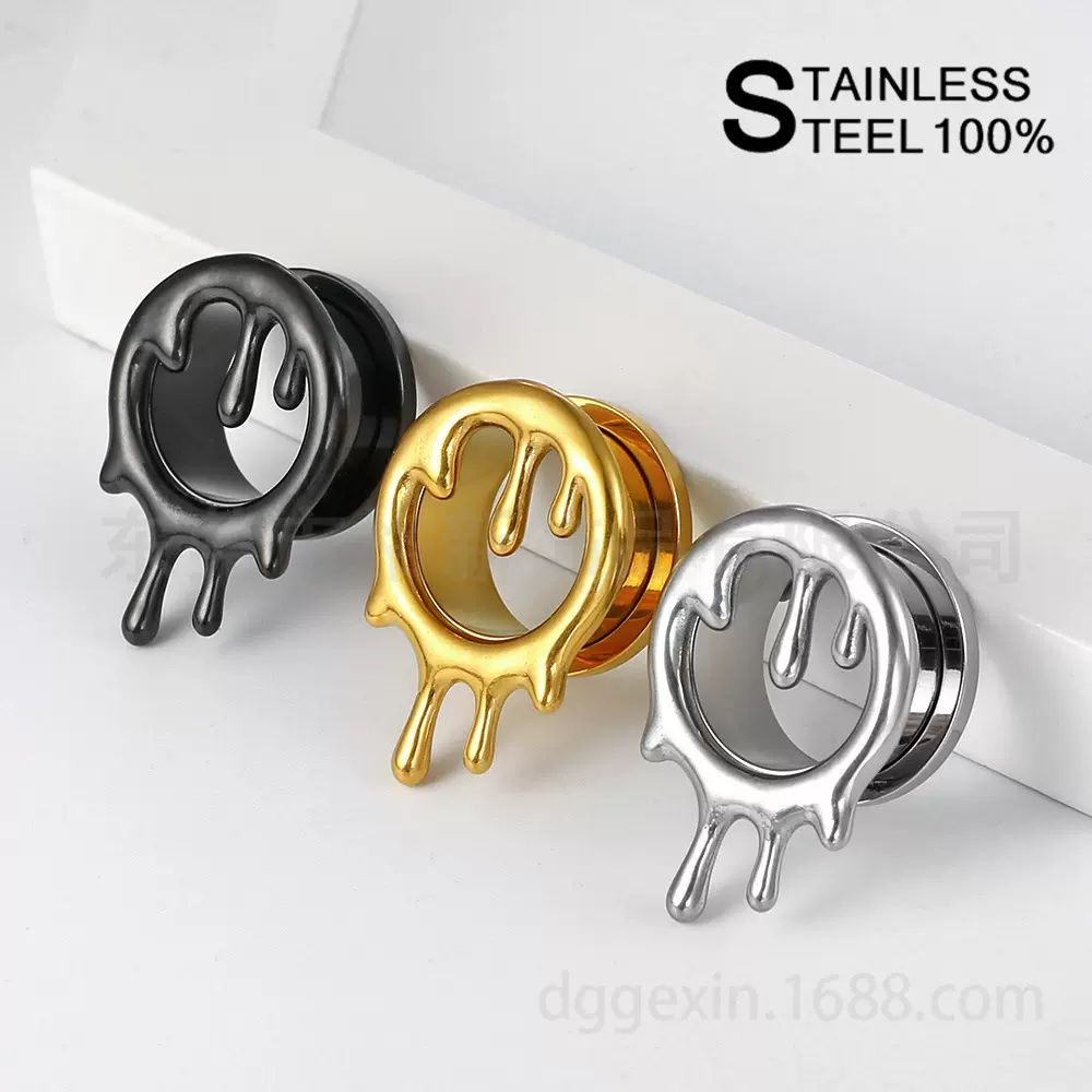 工字融化滑轮耳扩跨境电商热销穿刺饰品耳廓316L不锈钢工厂直销品