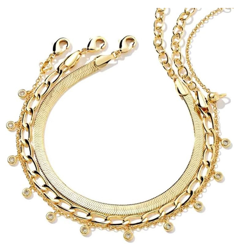 Minimalist & Stackable Layered Bracelets, Lightweight And Comfortable. Hypoallergenic, Kind To Sensitive Skin. A Subtle Way To Elevate Your Daily Look_voghion.com