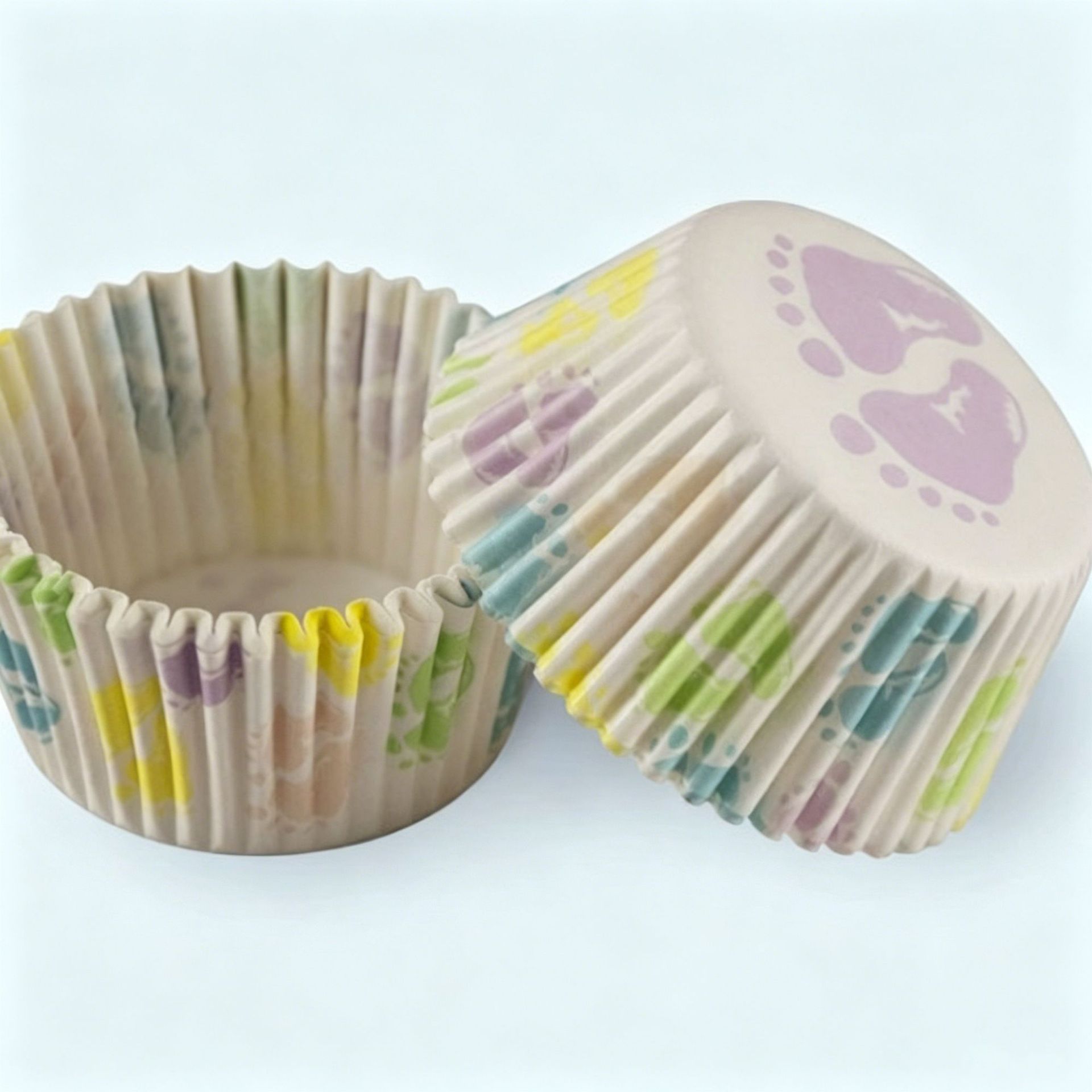 Vasos de papel Winnie the Pooh para pasteles, vasos de papel a prueba de golpes para galletas de calidad alimentaria, vasos de papel para arroz glutinoso, paquete de 100 vasos de PVC para mochi de nieve
