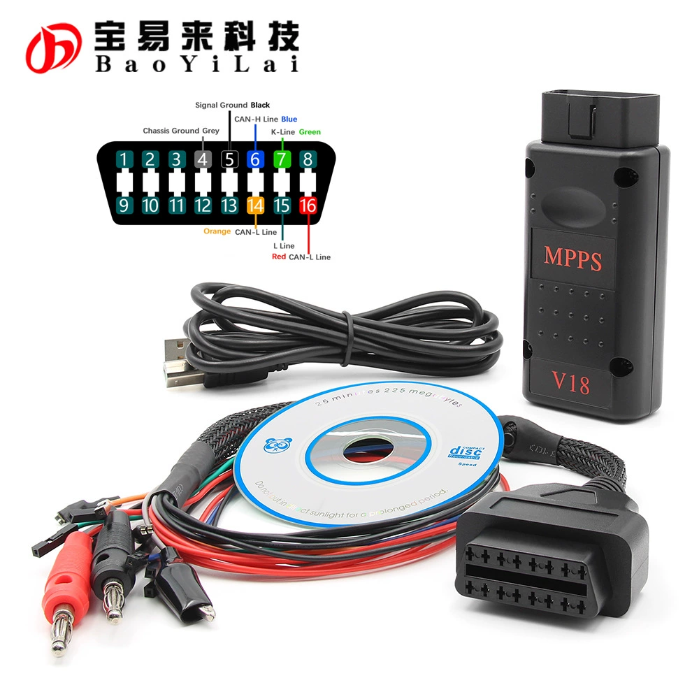 MPPS V18 TRICORE MULTIBOOT с коммутационным кабелем ECU Tricore