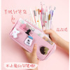 Capacious cartoon pencil case, fresh organizer bag for elementary school students, Korean style, wholesale