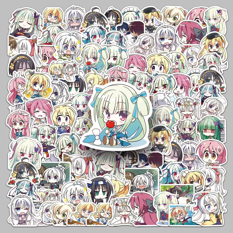 53 Qianlian Wanhua Stickers Beautiful Girl Game DIY Handbook Material Kawaii Waterproof Stationery Stickers Wholesale