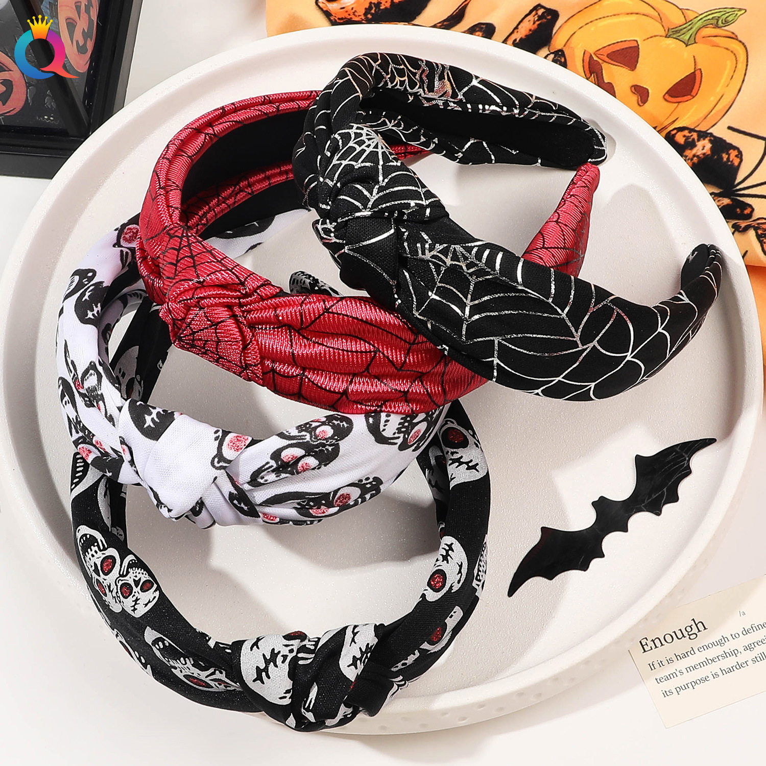 190g Weight Hair Band Hair Accessories Type Pearl Inlay Material 1 Piece Quantity Holiday, Festival Occasion Halloween Festival Skull Pattern Women's Gender Streetwear Style Streetwear Women's Skull Pearl Hair Band 4