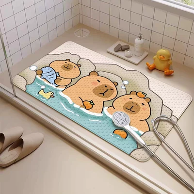 Bathroom Non-Slip Floor Mat, Avtomobil döşəmə paspasları - kapibala-hot-spring-no-56-3665cm-official-authentic-product