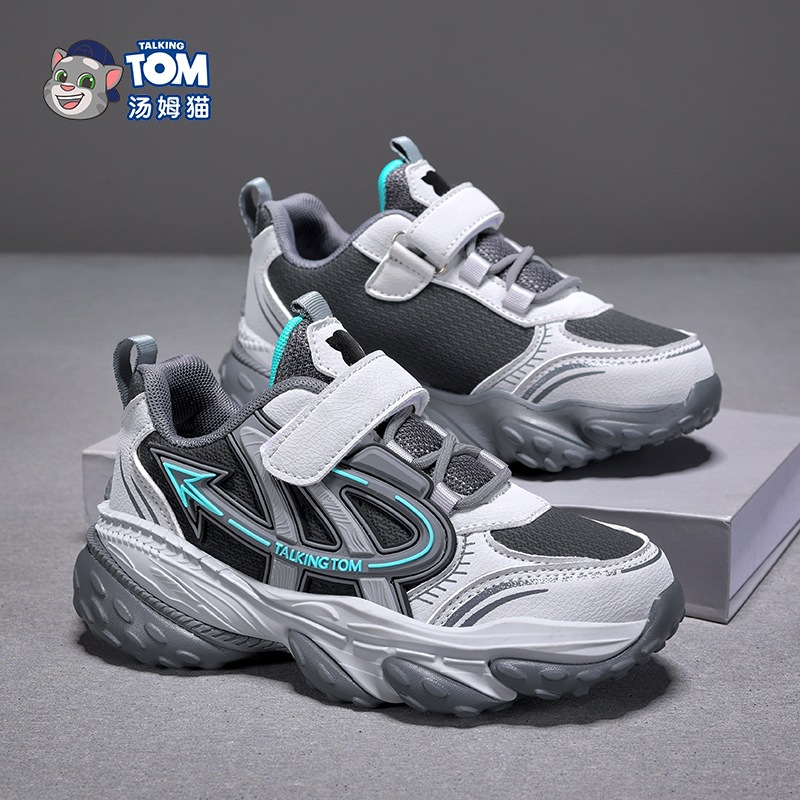 Tom Cat Boys Calzado deportivo Primavera y otoño Nuevo estilo Malla Transpirable Niños de mediana edad Suela suave Zapatos para correr antideslizantes para niños