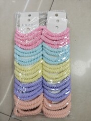 百款优惠发饰 新款基础款皮筋发绳 2根卡装条码头绳皮筋发圈 2元