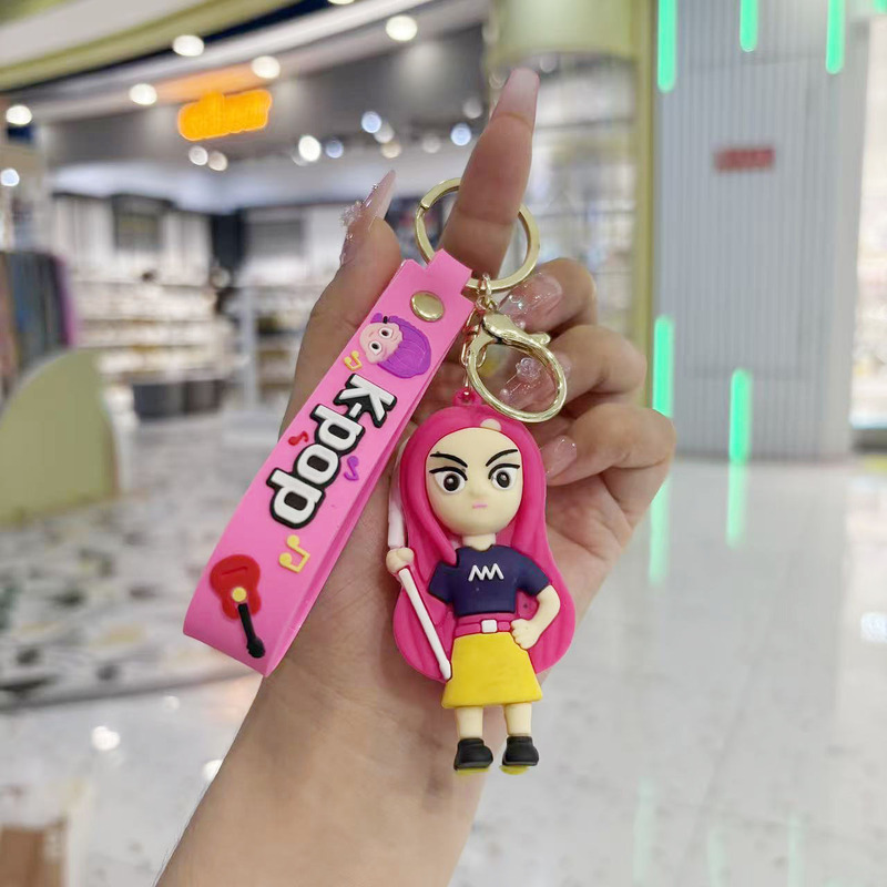 跨境卡通大号猎魔女团钥匙扣公仔K-POP书包配饰钥匙链挂件小礼品|undefined