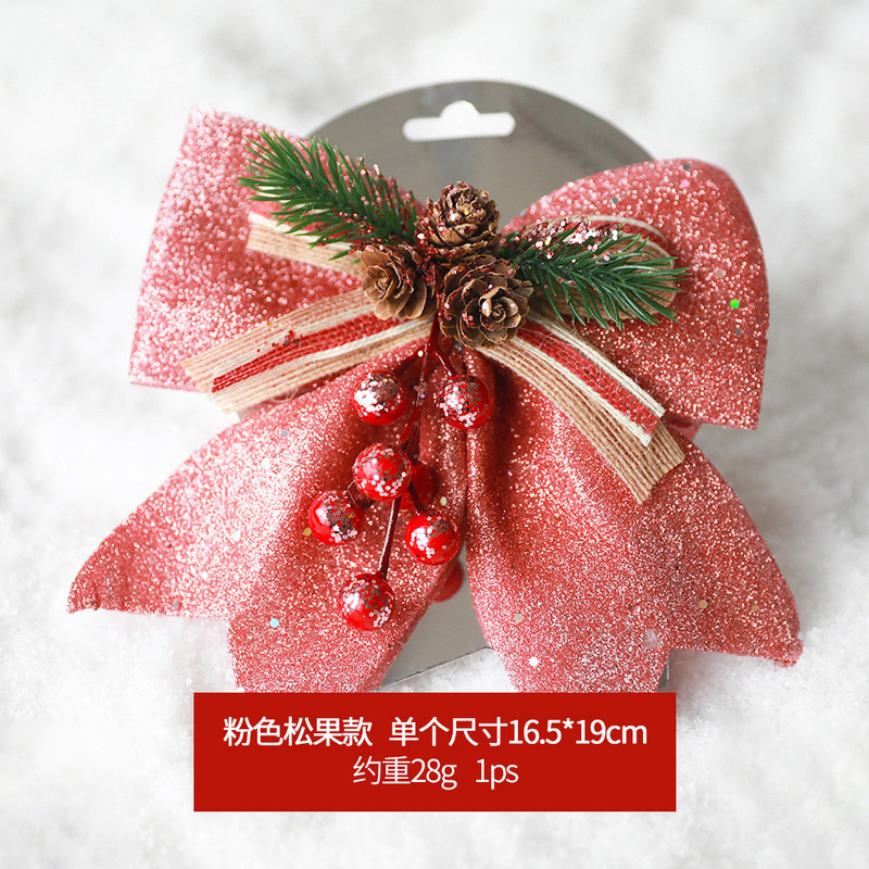 クリスマスの装飾品のスパンコールの大きい蝶結びは卸売りできます。|undefined