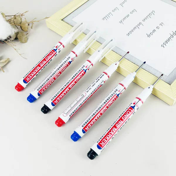 20mm Pen Long Tile Floor Tile Long Head Mark Pen Oily Waterproof Scray Resistant Woodworking Drilling Deep Hole Fine Mark Pen