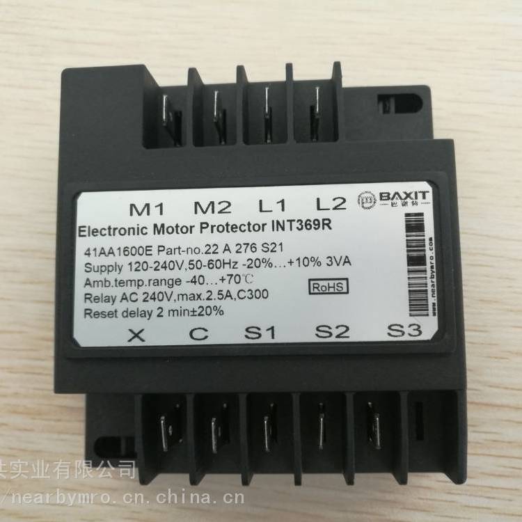 BAXIT巴谢特压缩机保护模块 INT69TM 电机热保护器52A 240 S10模