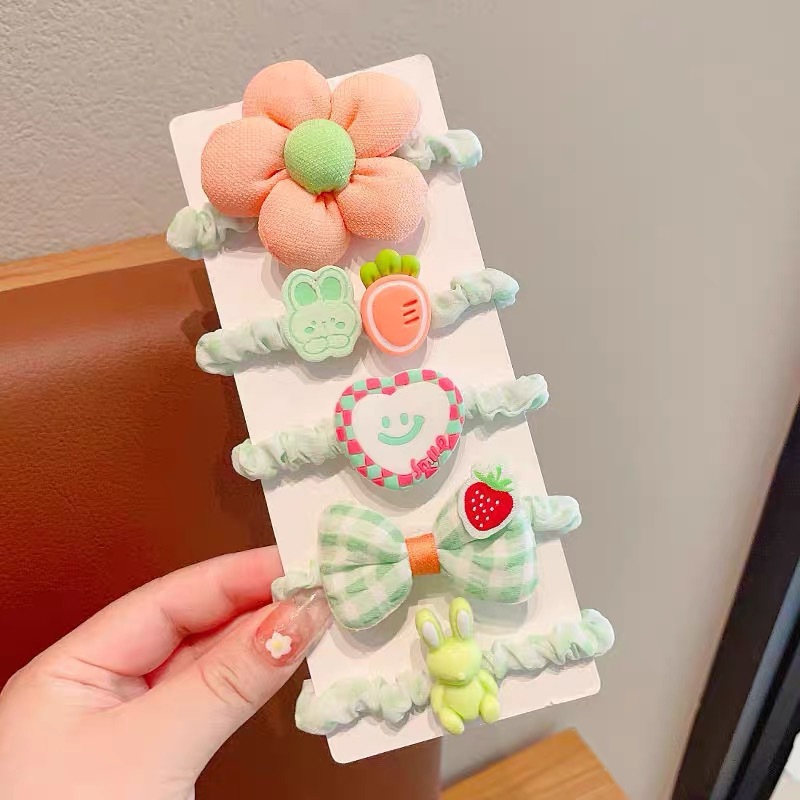 Otoño y invierno leche de café flor cabello anillo de cabello chica lindo tocado de cabello de niños cabello de alta elasticidad elástico cabello