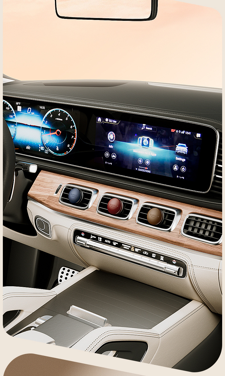 Sheepskin car aromatherapy light luxury high-end car air outlet clip aromatherapy long-lasting fragrance light fragrance gift ornaments