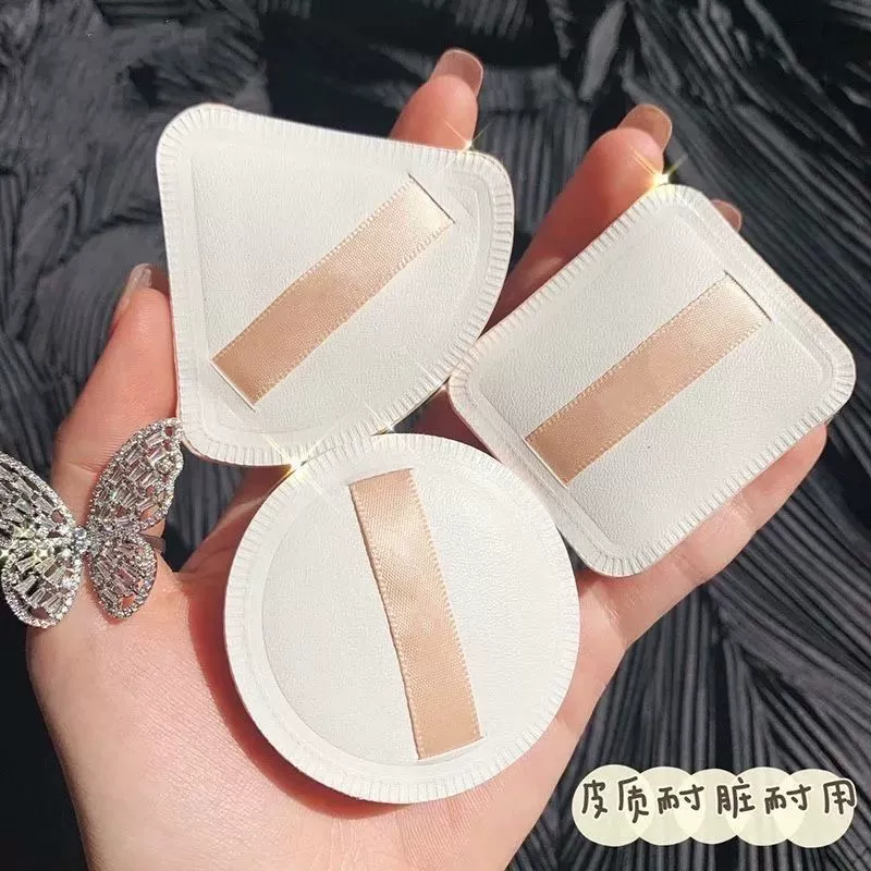 Makeup sponge — triangular cotton sponge, soft elastic for foundation & powder