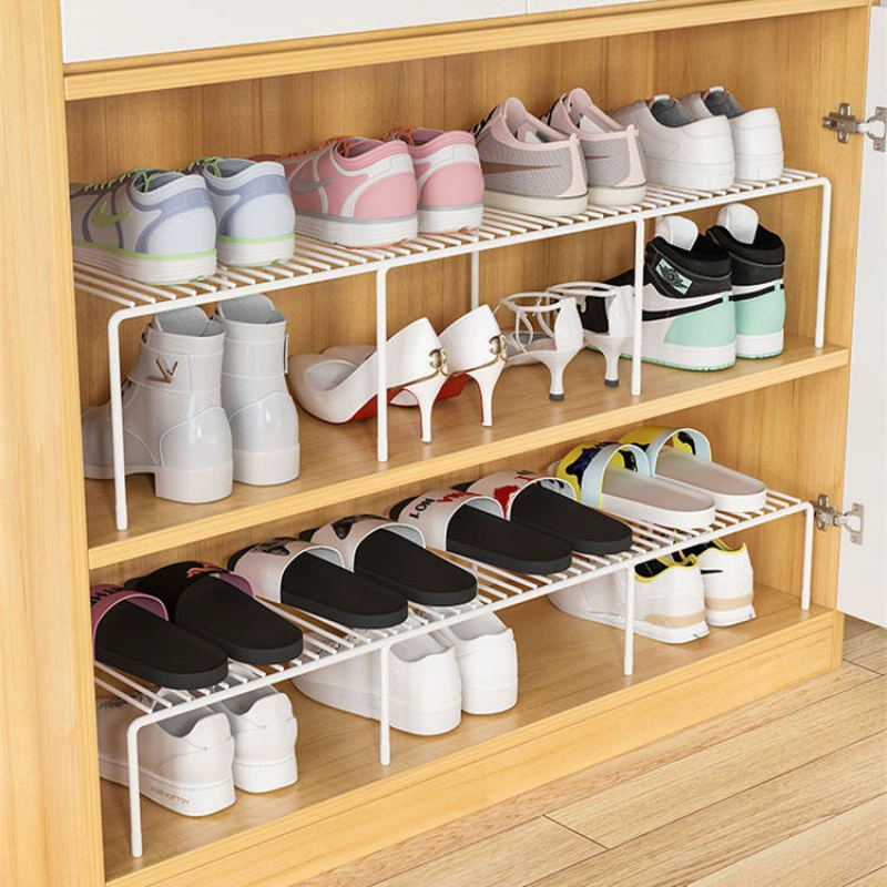 Shoes storage rack Shoe rack provincial space storage partition frame cabinet interior partition partition can retract the layered shelf