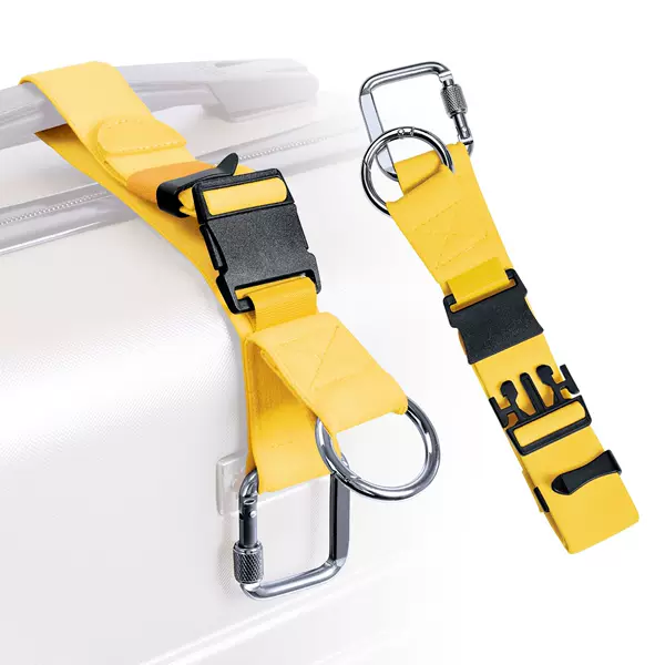 Travel Suitcase Double-Hook Elastic Strap, External Binding Strap, Portable Luggage Strap, Safety Anti-Lost Buckle, Travel Suitcase Accessories