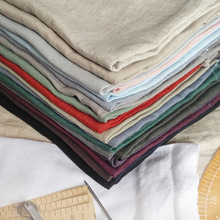1.35米宽幅100%纯亚麻布料 适合服装居家服枕套窗帘面料0.5米价格