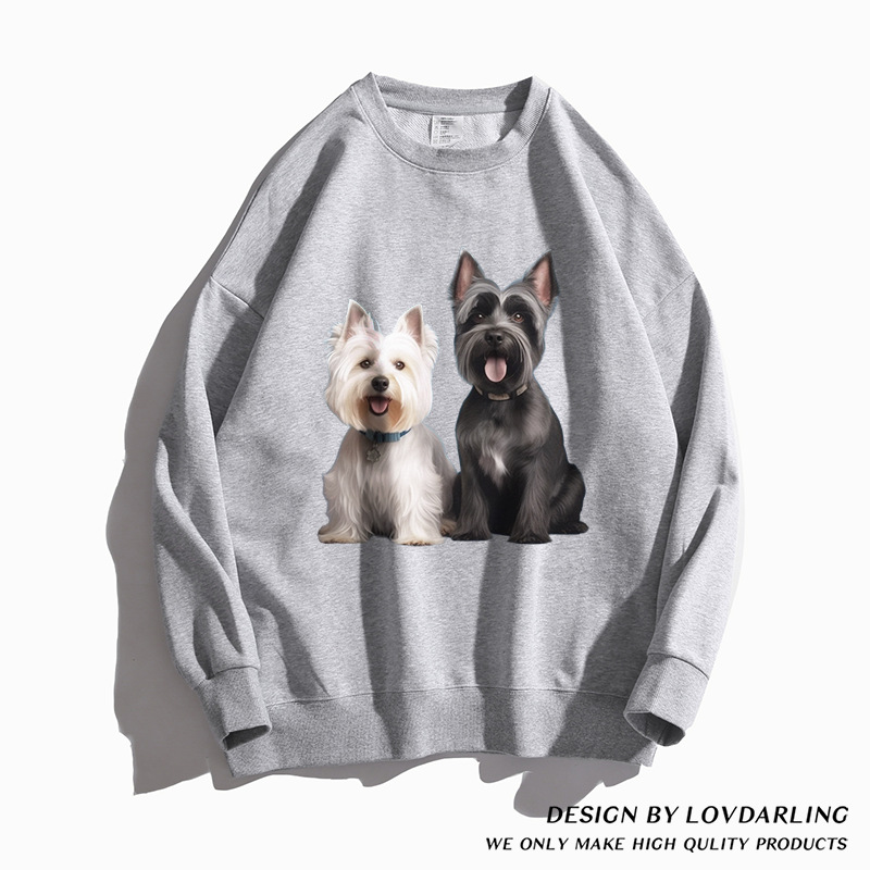 Jumper Original Sweatshirt Autumn And Winter Undercoat All Cotton Puppy Designer Round Neck Long Sleeves_voghion.com