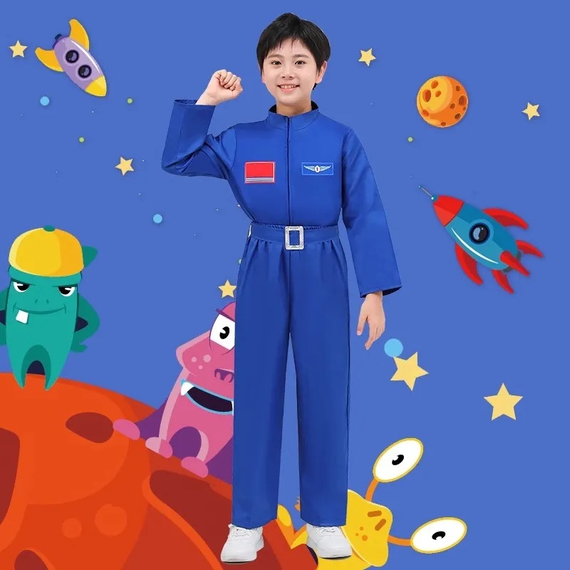 宇航员服装运动会开幕式儿童表演服航空服飞天服装航天员六一演出