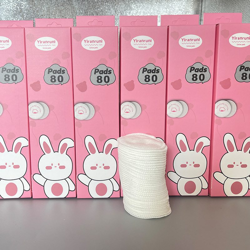 Algodón de limpieza suave, cómodo, limpio, fuerte, suave, no irritante, absorbente, sin pelusa, maquillaje redondo desechable