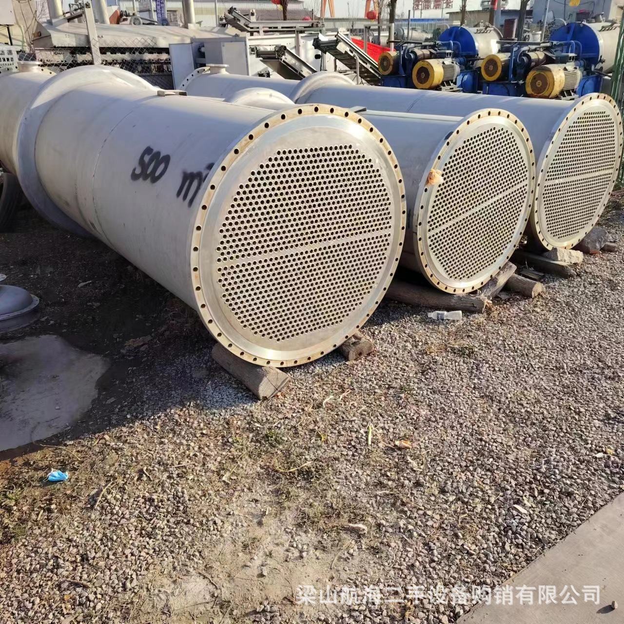 供应不锈钢列管式喷淋冷却冷凝器 化工制药工业全新不锈钢冷凝器