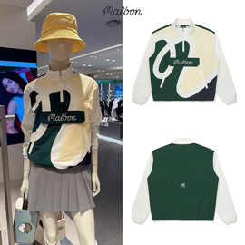 2025秋冬季新款韩国MALBON高尔夫服装女运动速干立领防风夹克外套