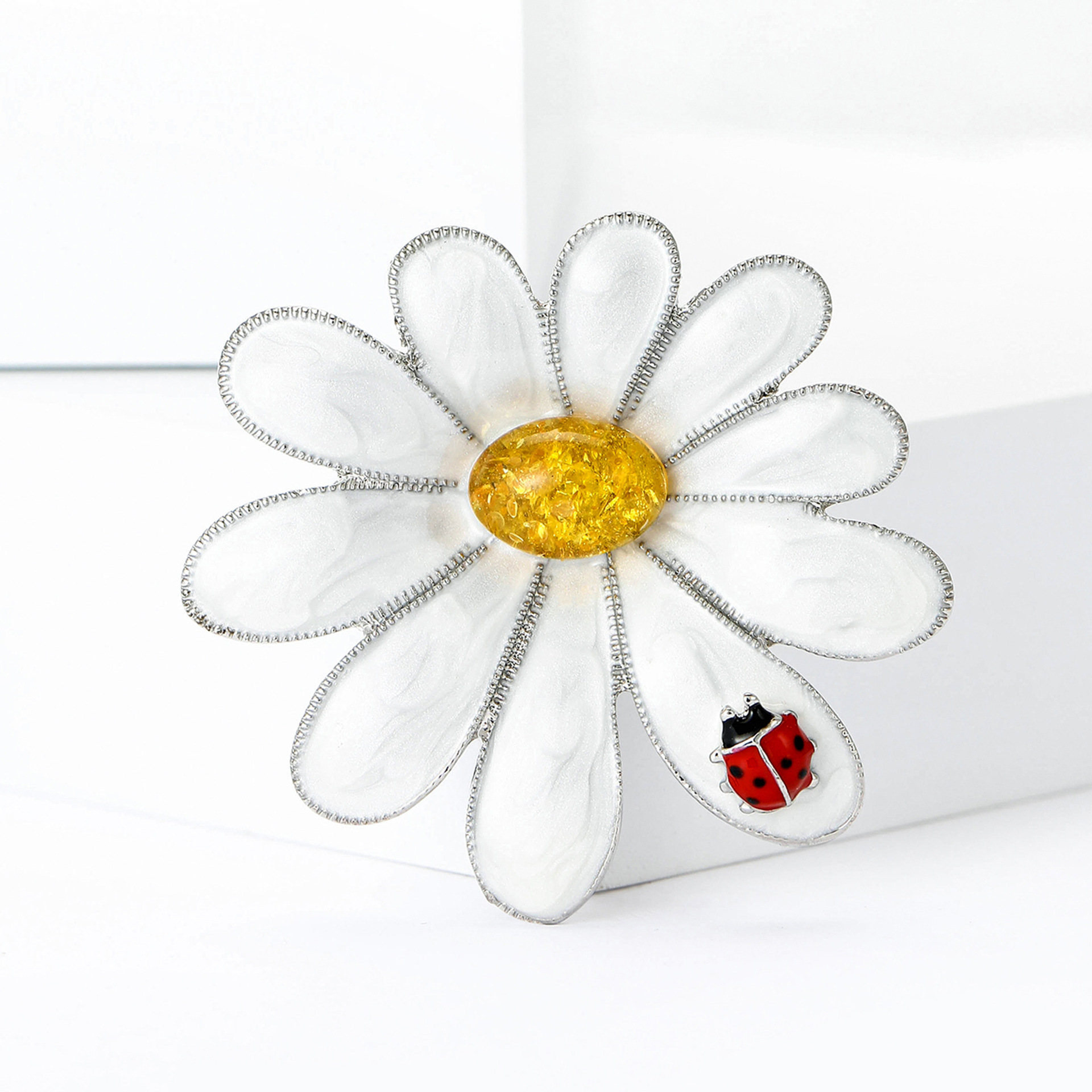 Pastoral Estilo Simple Pin Flor Aleación Esmalte Mujeres Broches display picture 4