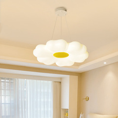 兒童房全光譜護眼吸頂燈溫馨浪漫中山燈具北歐奶油風花朵主臥室燈