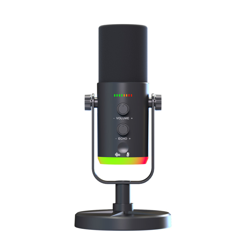 YU7 RGB ゲームデスクトップマイク USB マイクライブブロードキャスト XLR ダイナミックマイク録音コンピュータ携帯電話アンカー K ソング|undefined