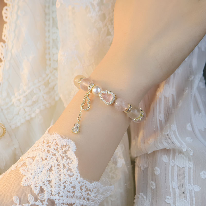 Li Guang pastel crema de cristal de hielo pulsera de lujo ligera mujer transferencia pequeña calabaza de alta calidad pulsera regalo de regalo para amigos