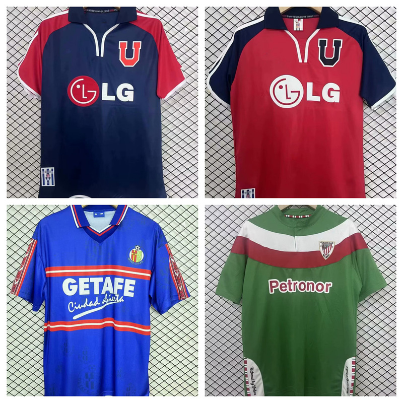 Embroidered Unpopular Retro Colo Chile University Main Bus Short-Sleeved Top Sports Football Uniform Fan Version Casual