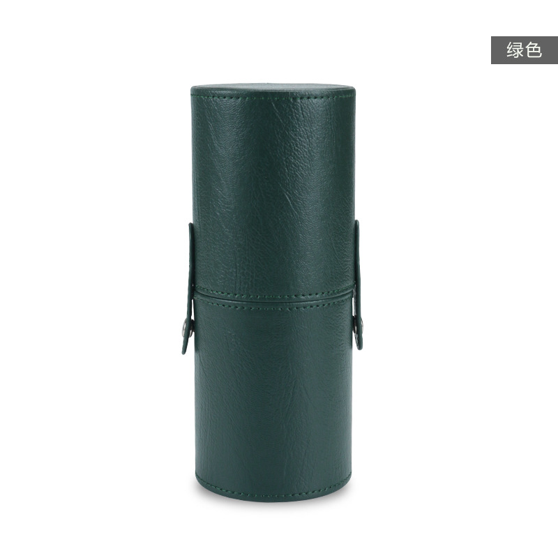 Customized cepillo de maquillaje barril de escritorio acabado a prueba de polvo almacenamiento caja de bolsillo de maquillaje con cubierta herramientas de maquillaje bolsa de maquillaje