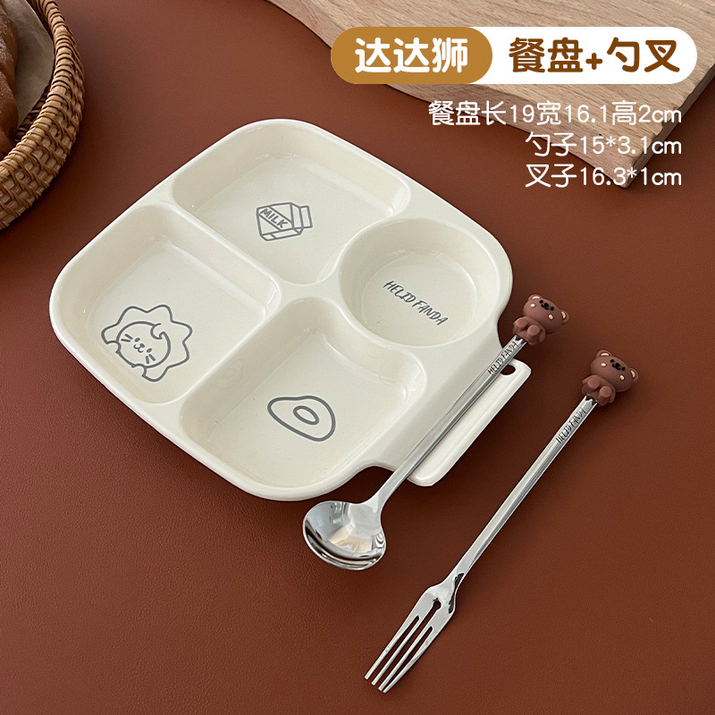 Platos de comida rápida de múltiples comparticiones, platos de plástico, platos de buffet, platos de desayuno cuantitativos para el hogar