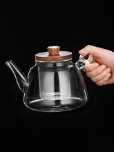 批发高硼硅玻璃茶壶加厚过滤泡茶壶茶杯茶具套装煮茶器围炉煮茶壶
