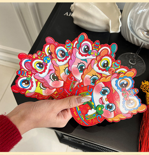2024 Year of the Dragon Alien Creative Cartoon Three-dimensional Red Envelope Laser Colorful Dragon Year Red Envelope Cute Spring Festival Red Packet