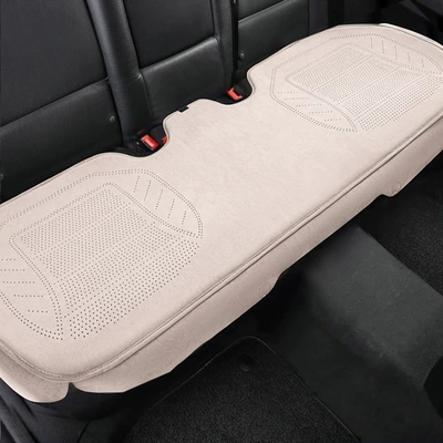 Suede Base Fully Surrounded – Seat cushion, seat cover - latex-suede-beige-rear-bench-seat
