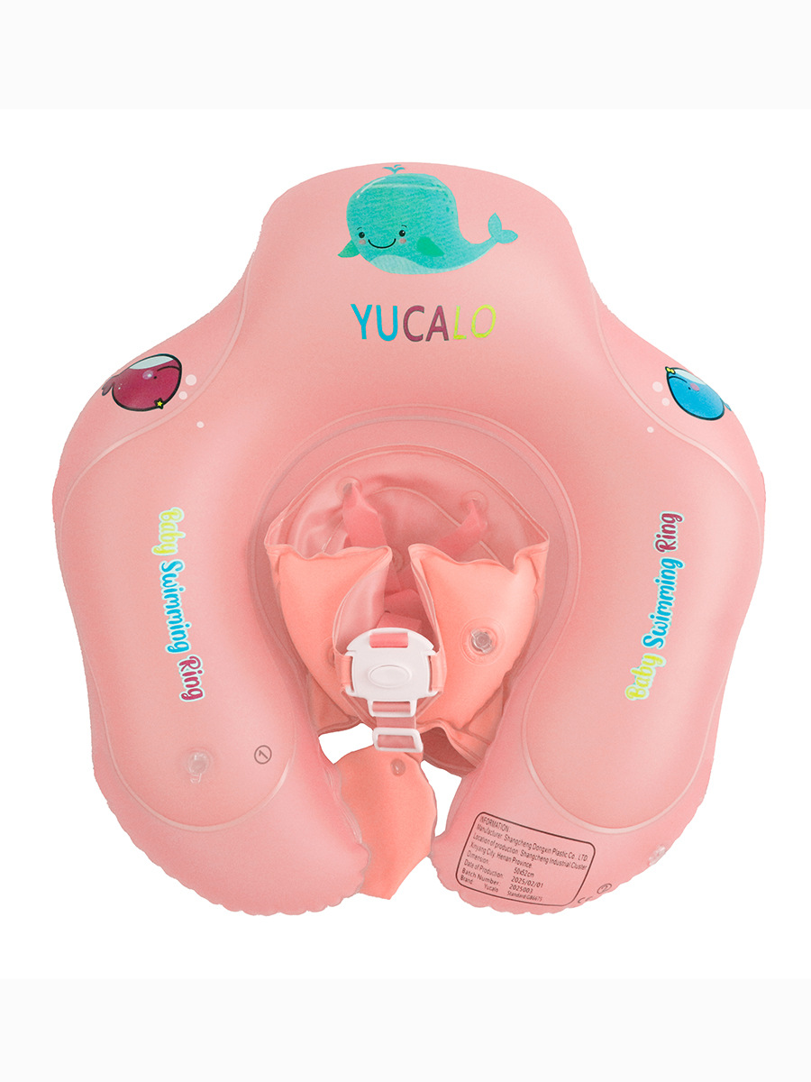Flotador de natación transfronterizo en stock para bebés de 0 a 8 meses, flotador antivuelco, flotador inflable con parasol engrosado.