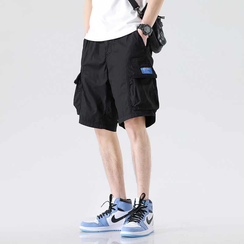 Live Broadcast Same Summer Overalls Men's Loose Trendy Brand Five-point Pants Multi-pocket Outdoor Motorcycle Casual Pants Men's Shorts