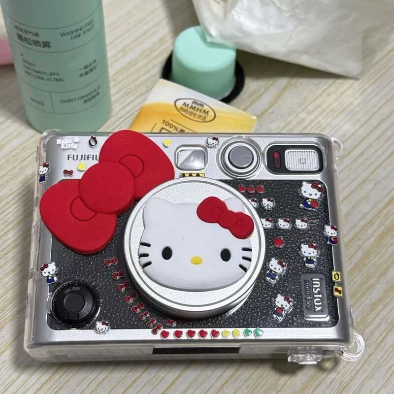 Suitable for Fuji Minievo Protective Case, Transparent Case Accessories, Lens Cover, Evo Crystal Case, Anti-Scratch, Cute Evo Case