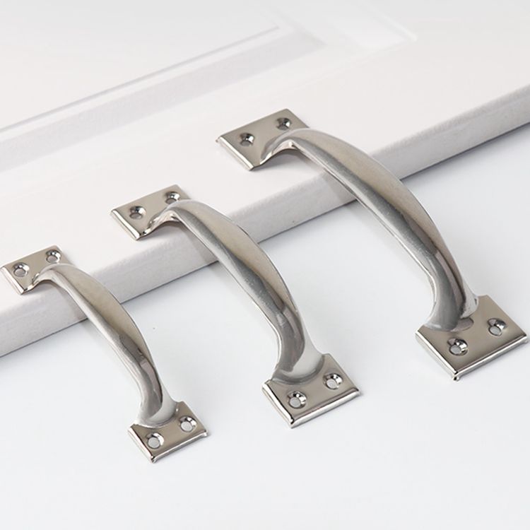 Modern stainless steel pull handle for antique wooden cabinet door, simple door and wardrobe handle, new small pull